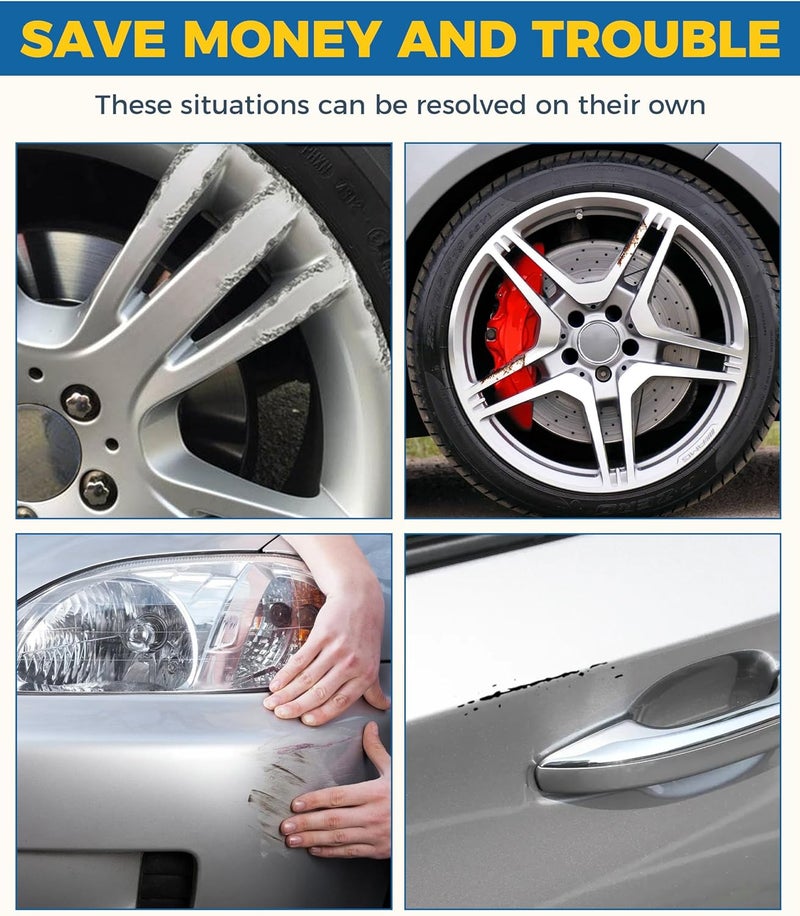 UBOG Touch Up Paint for Cars,Rim Paint,Car Accessories Wheel Paint,Auto Touch Up Paint,Car Scratch Remover Pen,Rim Scratch Repair,Car Paint Automotive Paint,Rim Paint for Car Wheel Repair (Silver) - Image 3